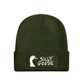 Olive Green - Front - Grindstore Silly Goose Beanie
