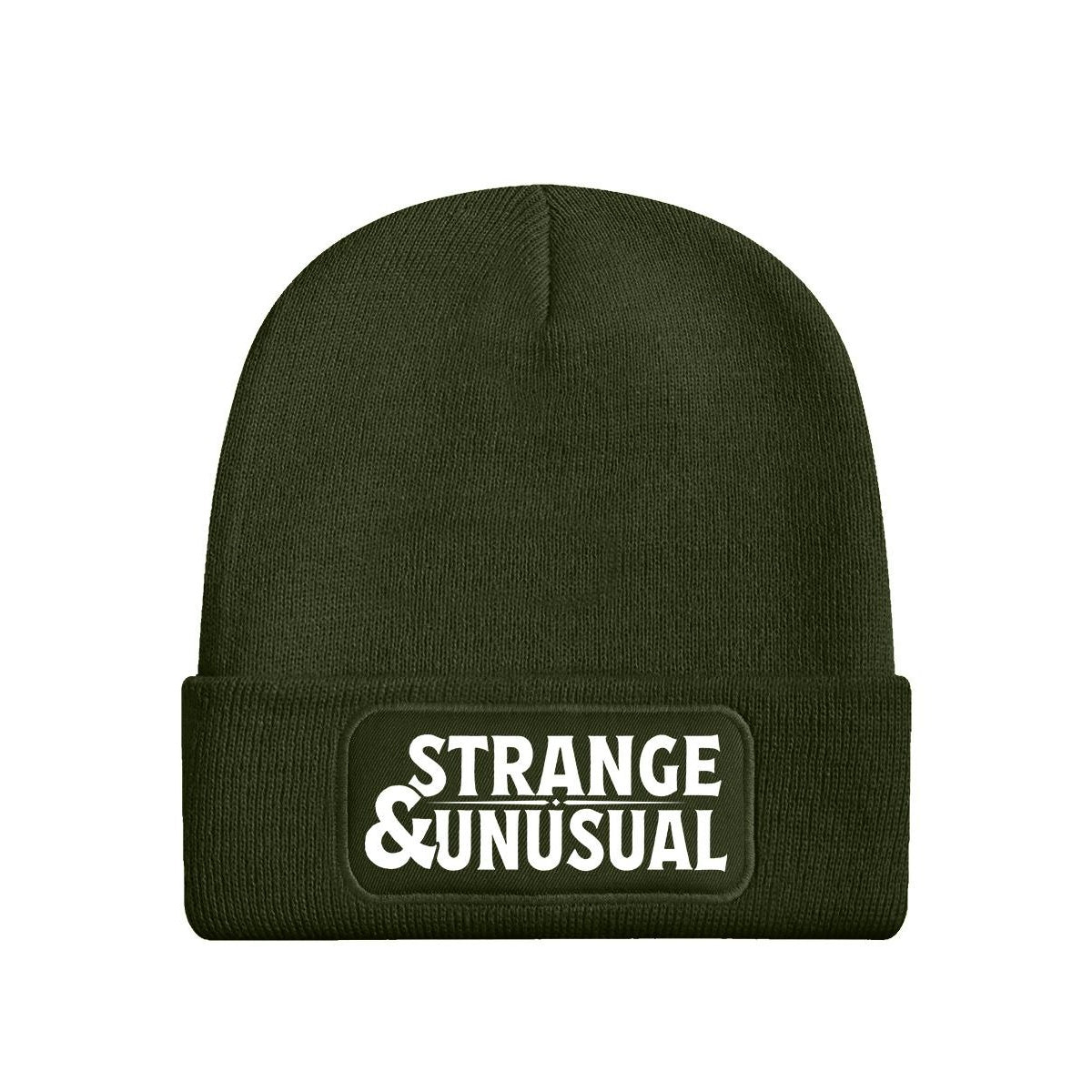 Olive Green - Front - Grindstore Strange & Unusual Beanie