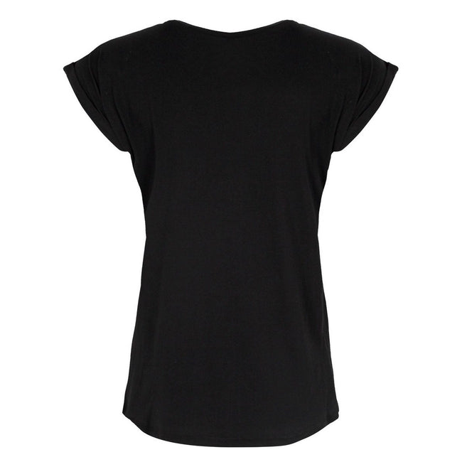 Black - Side - Grindstore Ladies-Womens Nerdy Dirty Inked & Curvy Premium T-Shirt