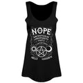 Black - Front - Grindstore Ladies-Womens Nope Ouija Floaty Tank