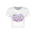 White - Front - Grindstore Ladies-Womens Pastel Goth Crop Top