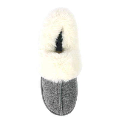 Grey - Side - Lunar Womens-Ladies Ember III Slippers