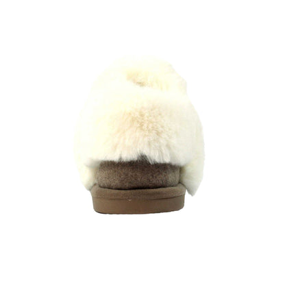 Taupe - Back - Lunar Womens-Ladies Ember III Slippers