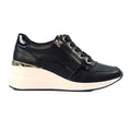 Black - Side - Lunar Womens-Ladies Juno Wedge Trainers