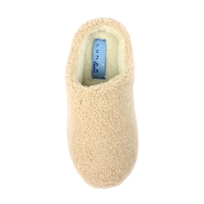 Beige - Lifestyle - Lunar Womens-Ladies Burford Slippers