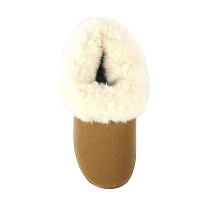 Tan - Pack Shot - Lunar Womens-Ladies Cranbrook Slippers