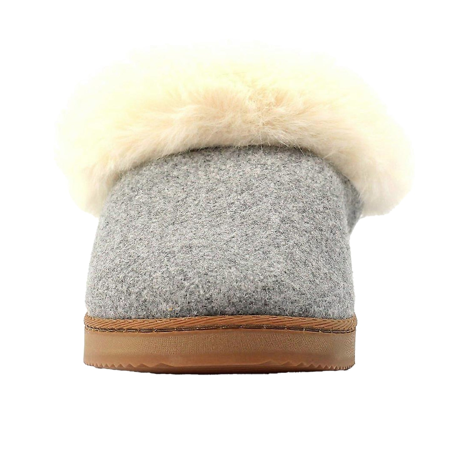 Grey - Close up - Lunar Womens-Ladies Cranbrook Slippers