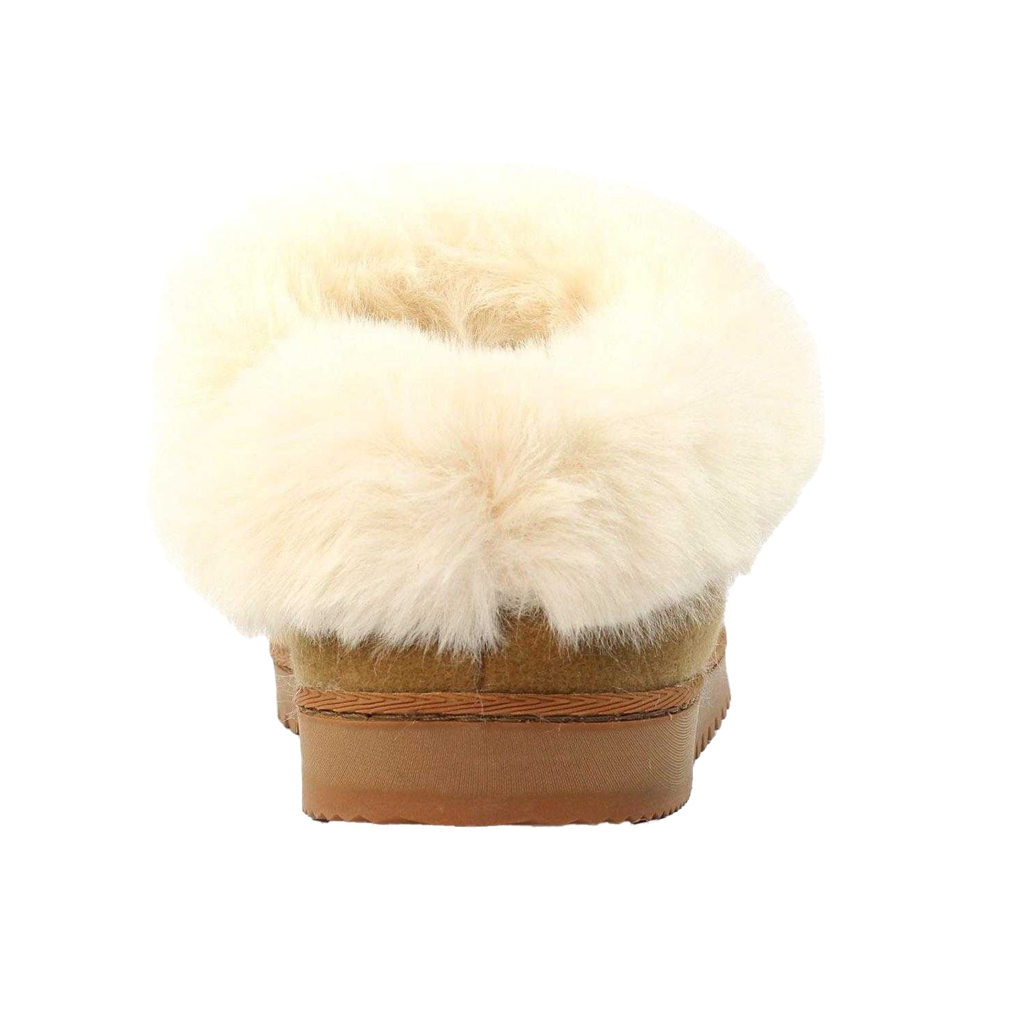 Tan - Back - Lunar Womens-Ladies Cranbrook Slippers