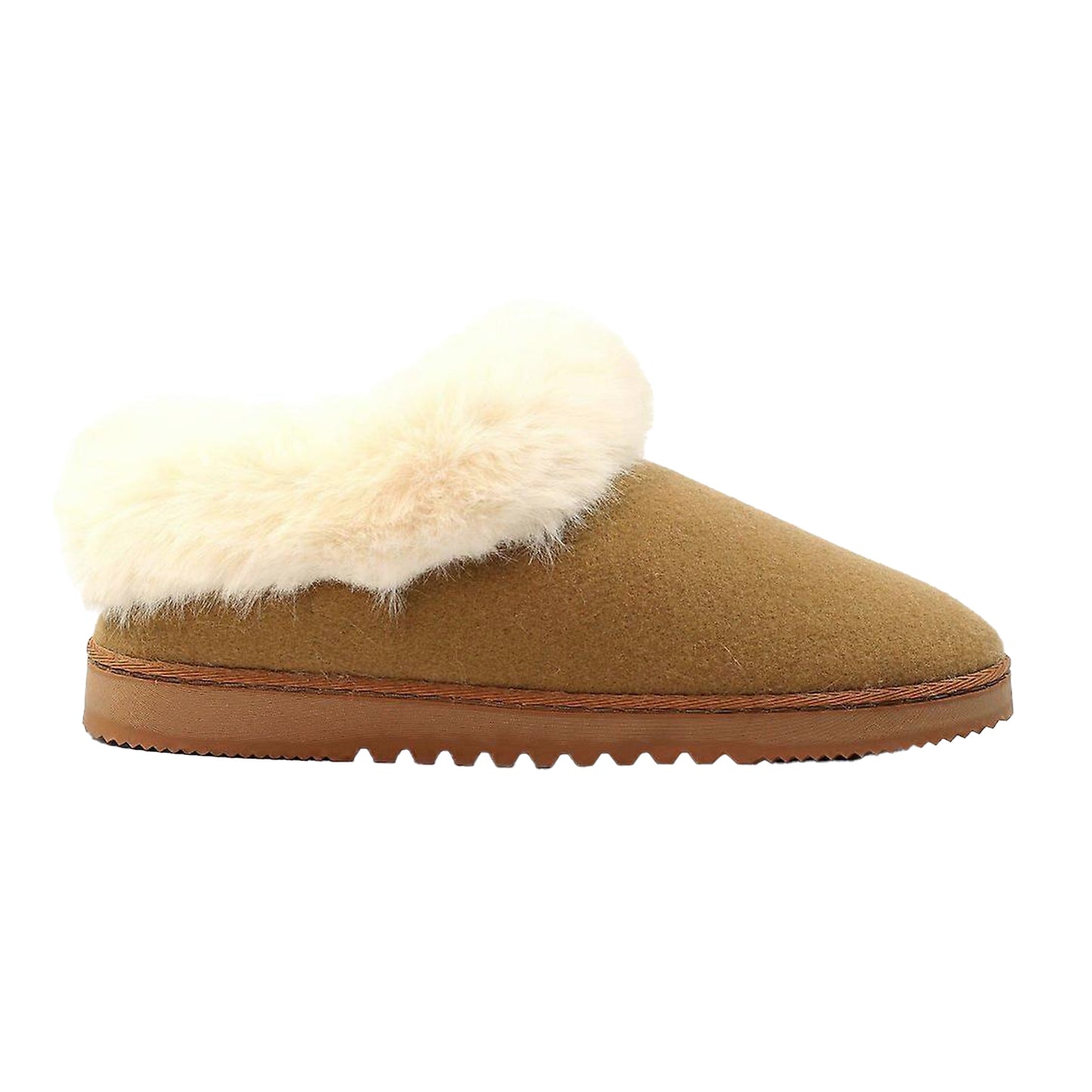 Tan - Side - Lunar Womens-Ladies Cranbrook Slippers