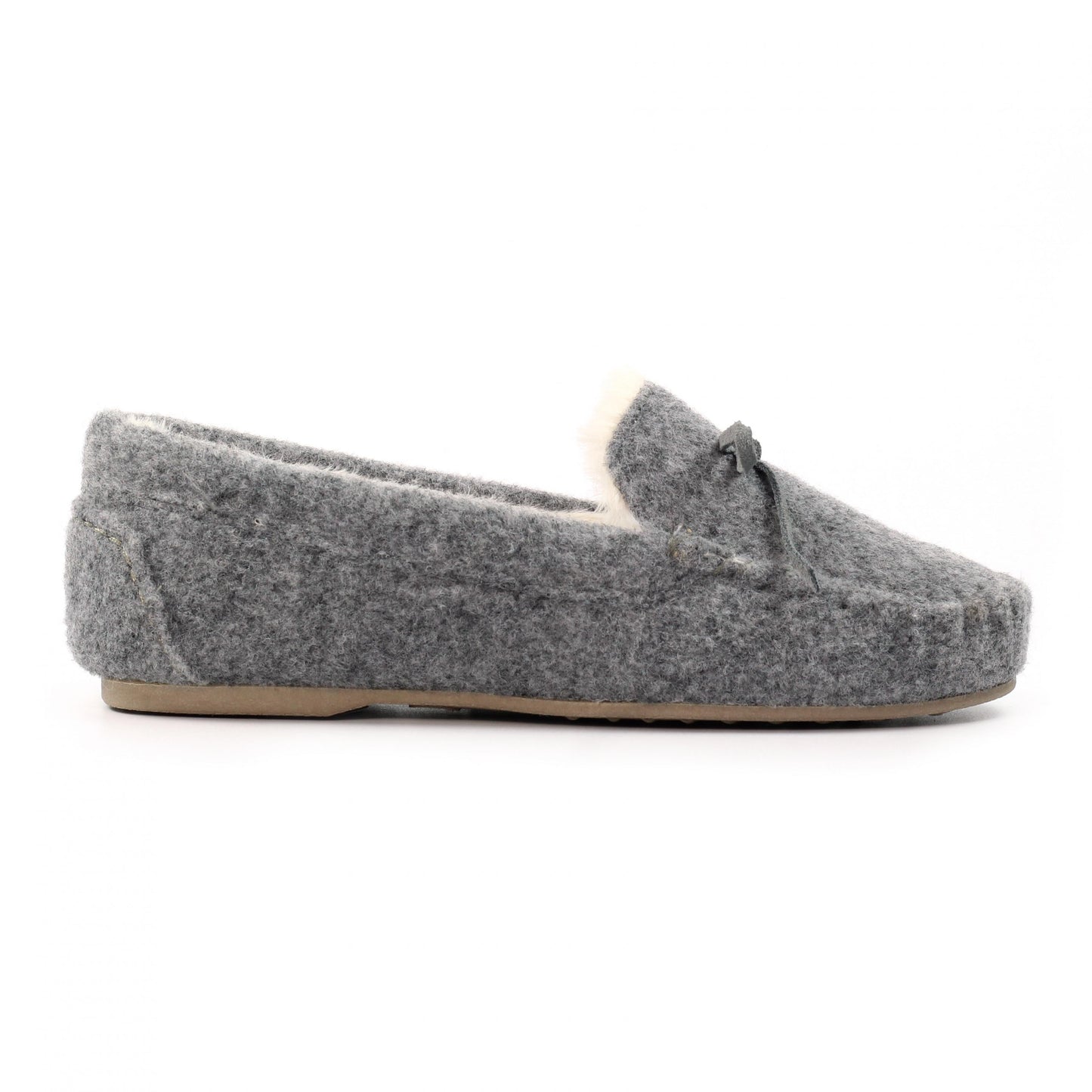 Grey - Back - Lunar Womens-Ladies Cherish Slippers