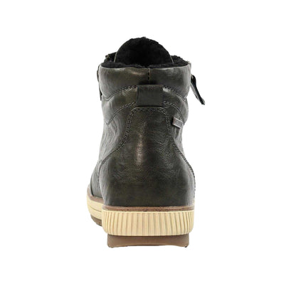Olive - Back - Lunar Womens-Ladies Tammy Waterproof Ankle Boots