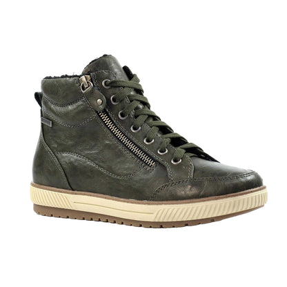 Olive - Front - Lunar Womens-Ladies Tammy Waterproof Ankle Boots