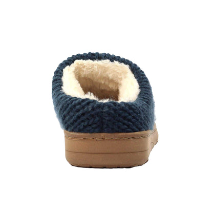 Blue - Back - Lunar Womens-Ladies Albany Slippers