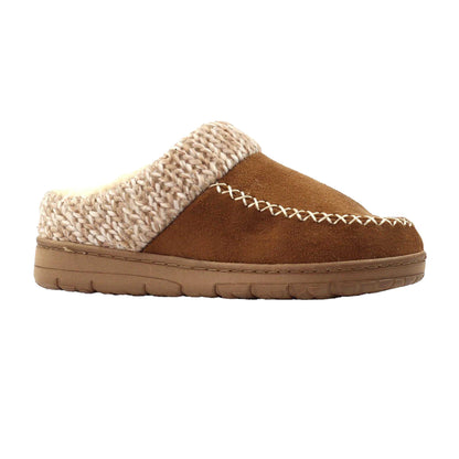 Tan - Front - Lunar Womens-Ladies Albany Slippers