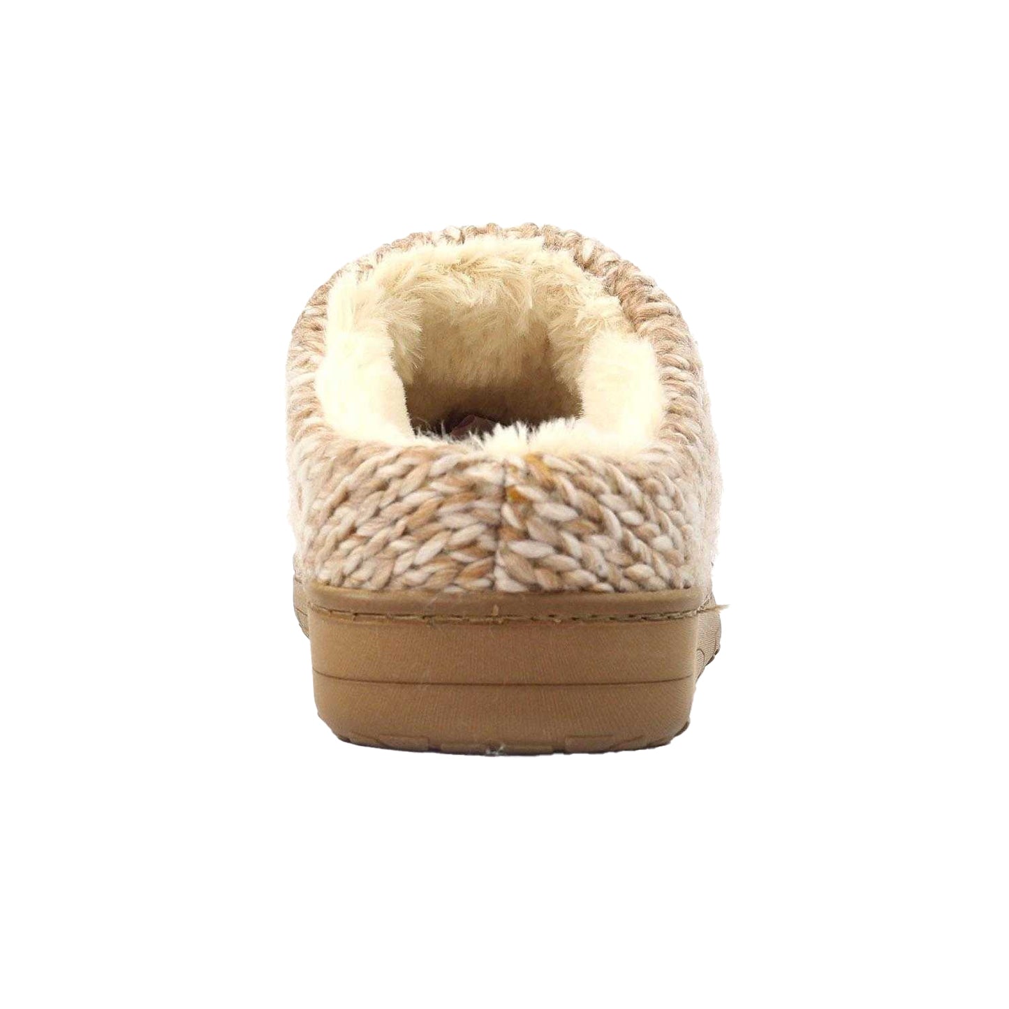 Tan - Back - Lunar Womens-Ladies Albany Slippers