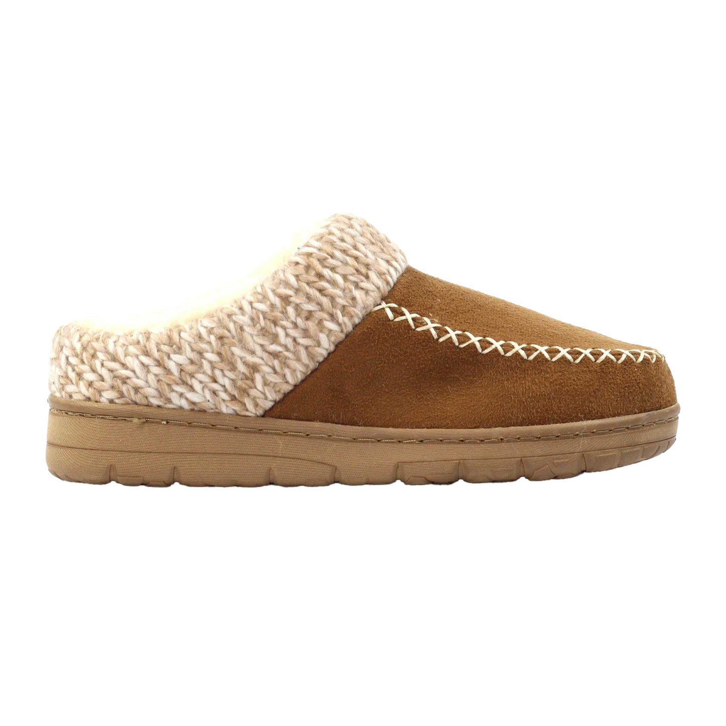 Tan - Side - Lunar Womens-Ladies Albany Slippers