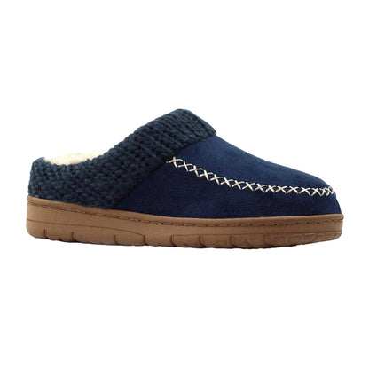 Blue - Front - Lunar Womens-Ladies Albany Slippers