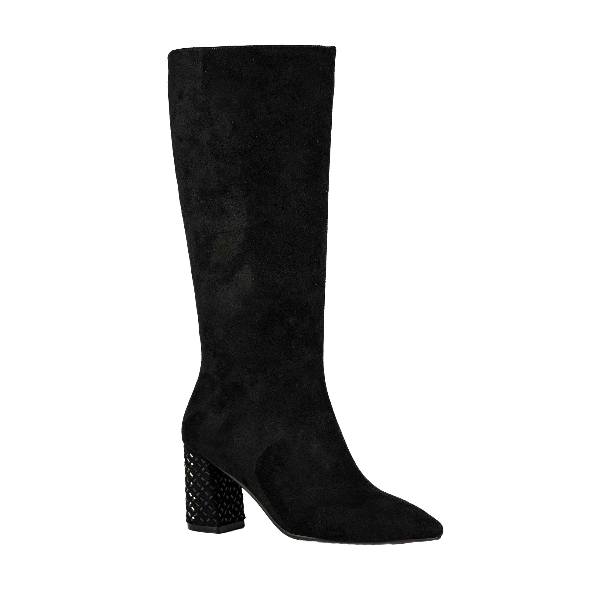 Black - Front - Lunar Womens-Ladies Witham Long Boots