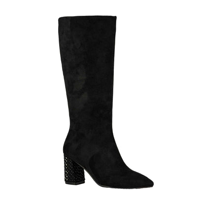 Black - Front - Lunar Womens-Ladies Witham Long Boots