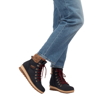 Blue - Close up - Lunar Womens-Ladies Candy Waterproof Boots