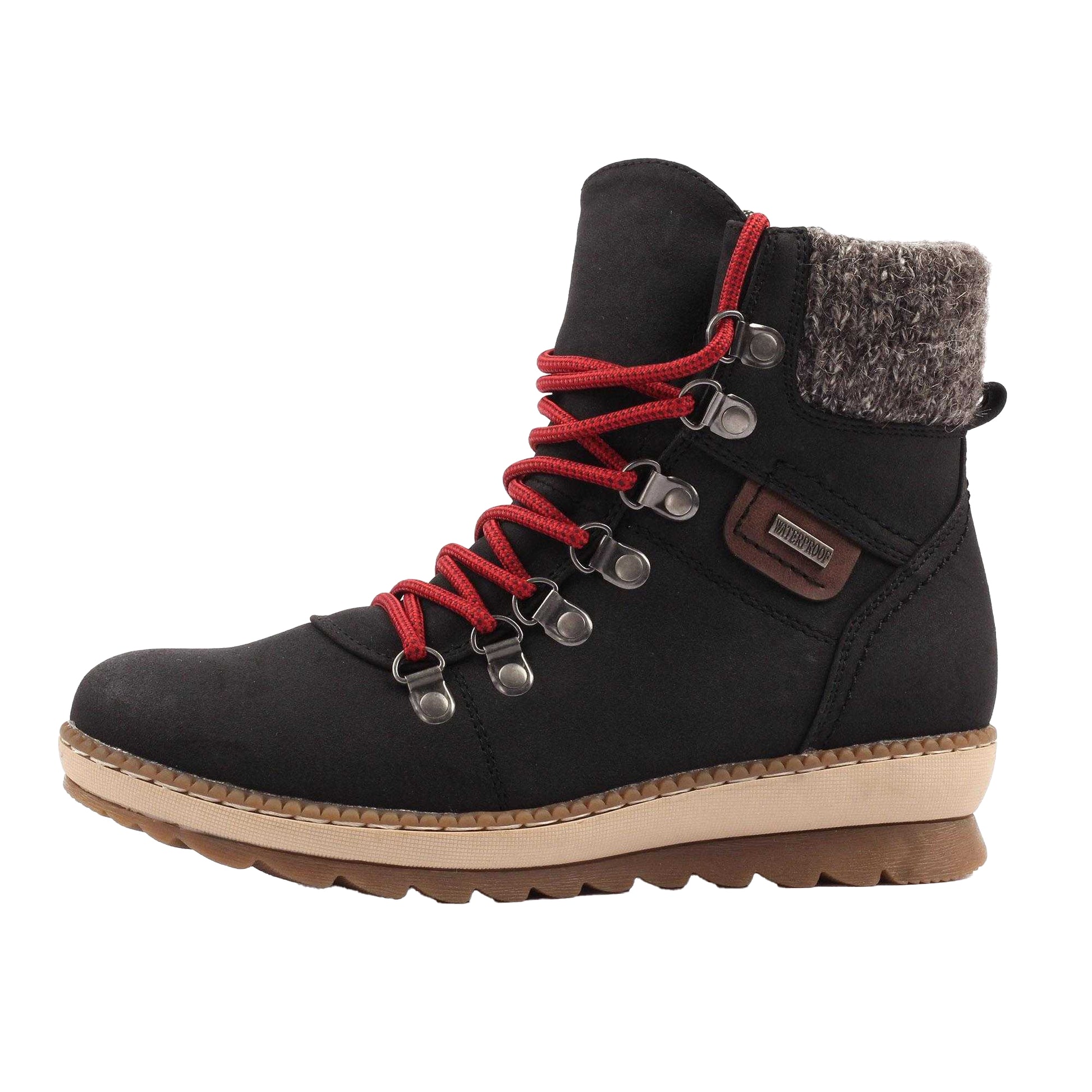 Black - Side - Lunar Womens-Ladies Candy Waterproof Boots