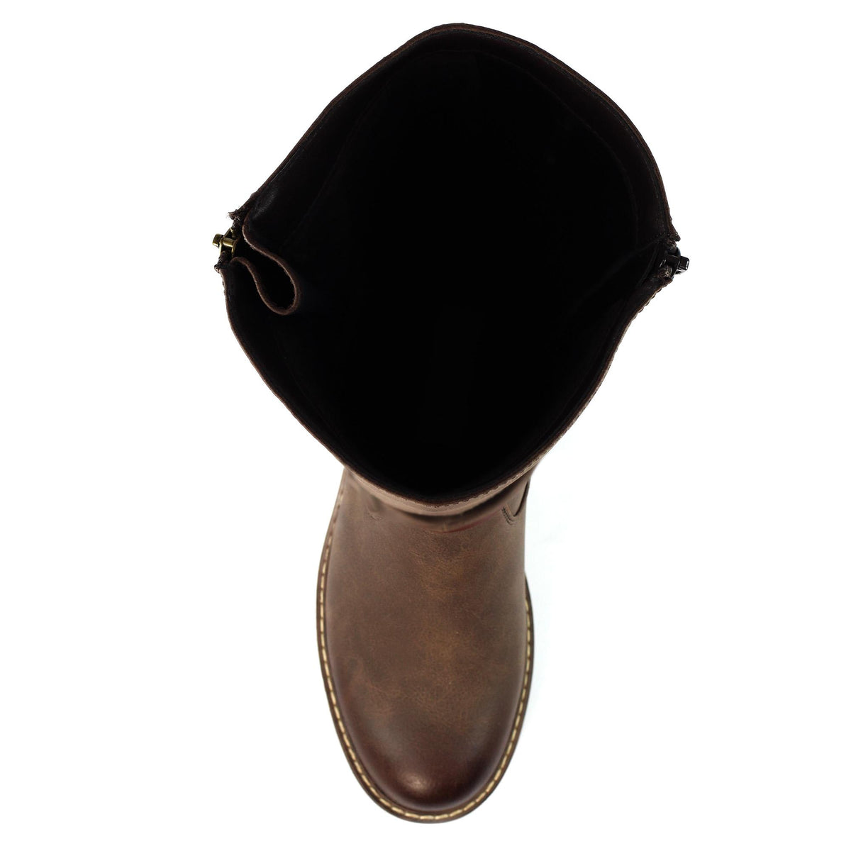Brown - Lifestyle - Lunar Womens-Ladies Margo Waterproof Long Boots