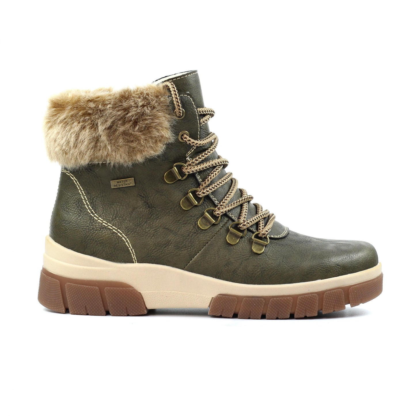 Green - Front - Lunar Womens-Ladies Alabama Waterproof Boots