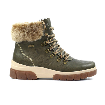 Green - Front - Lunar Womens-Ladies Alabama Waterproof Boots