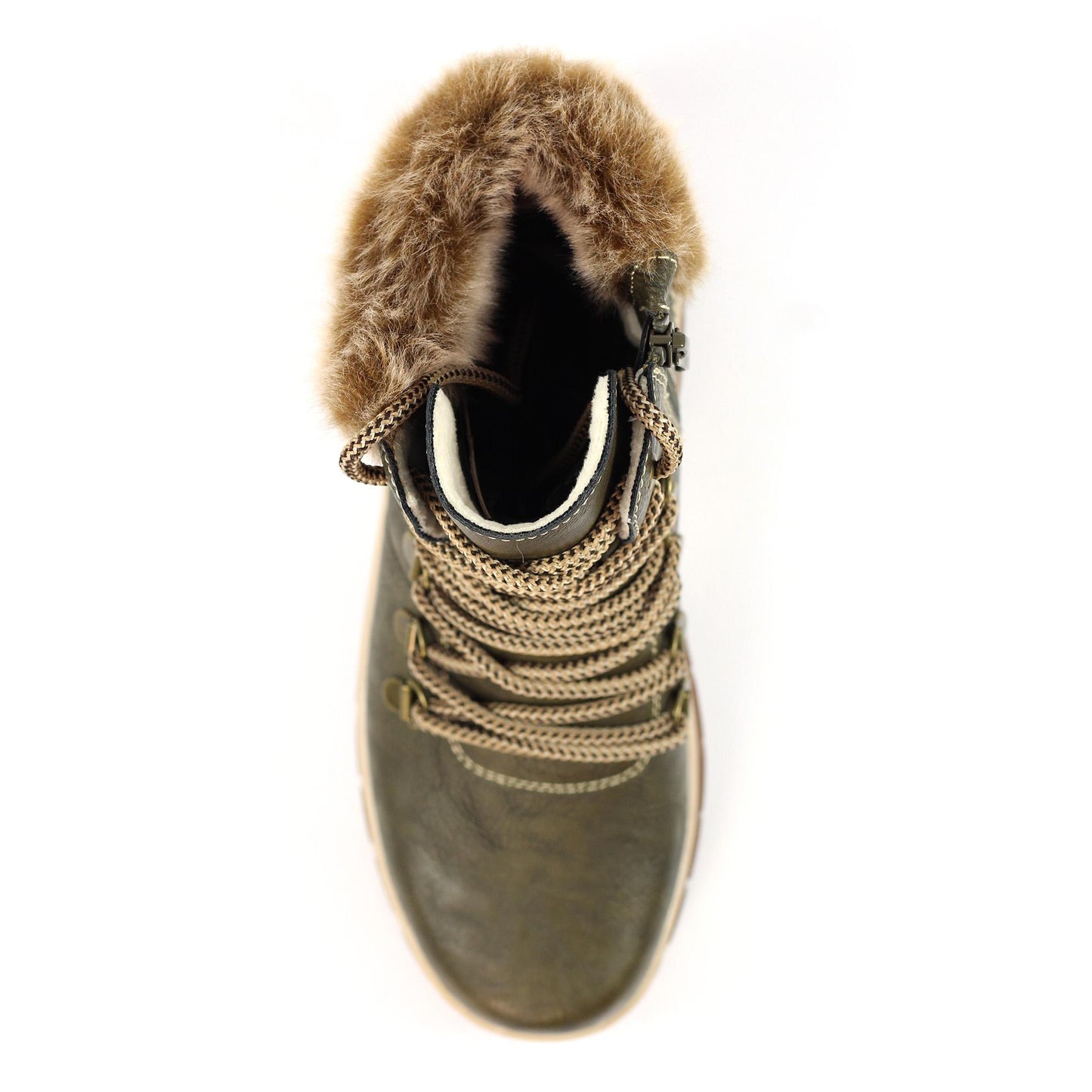 Green - Side - Lunar Womens-Ladies Alabama Waterproof Boots