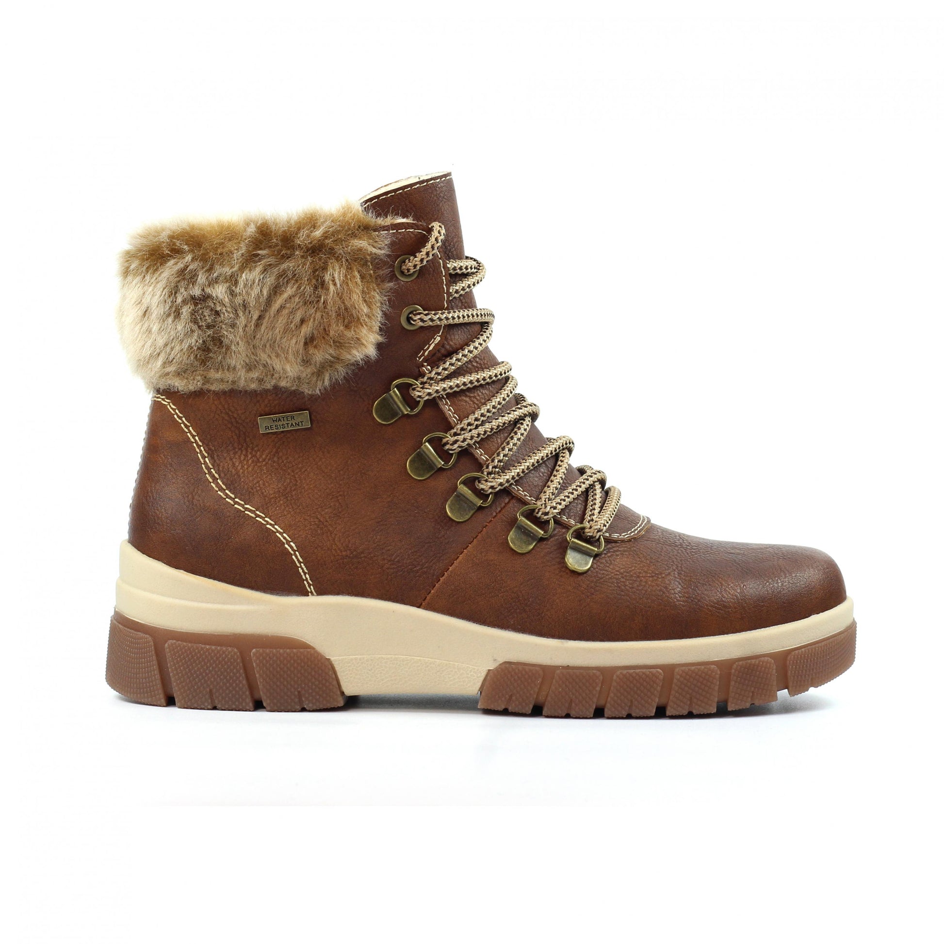 Brown - Front - Lunar Womens-Ladies Alabama Waterproof Boots