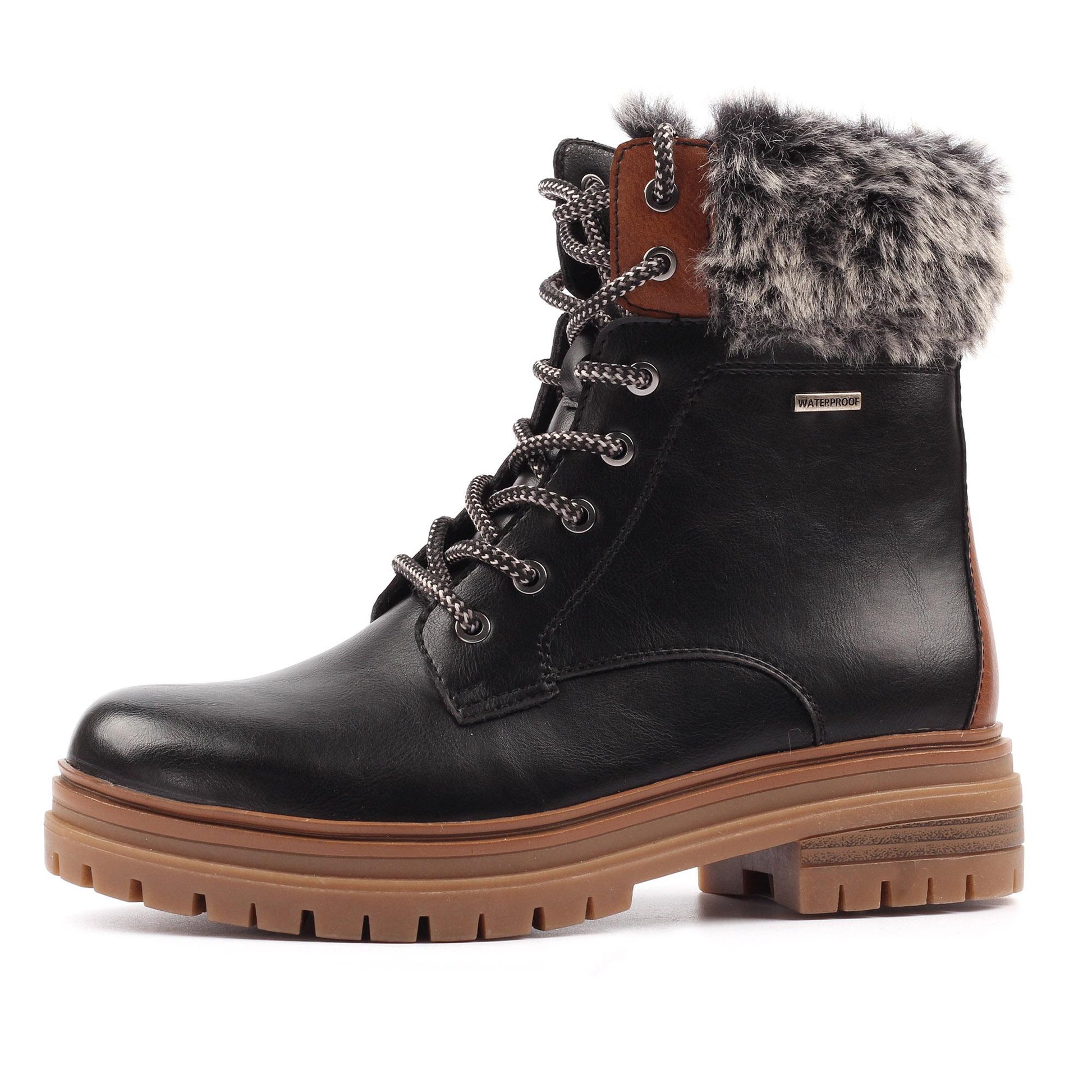Black - Back - Lunar Womens-Ladies Bernice Waterproof Boots