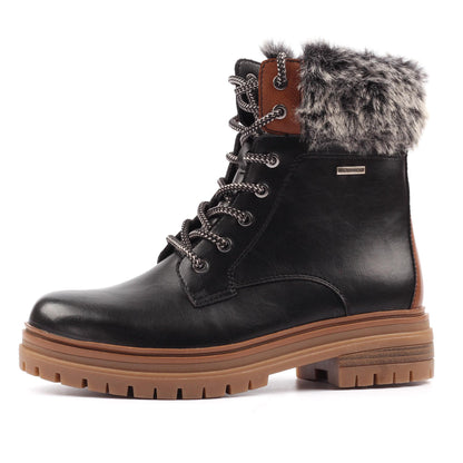 Black - Back - Lunar Womens-Ladies Bernice Waterproof Boots