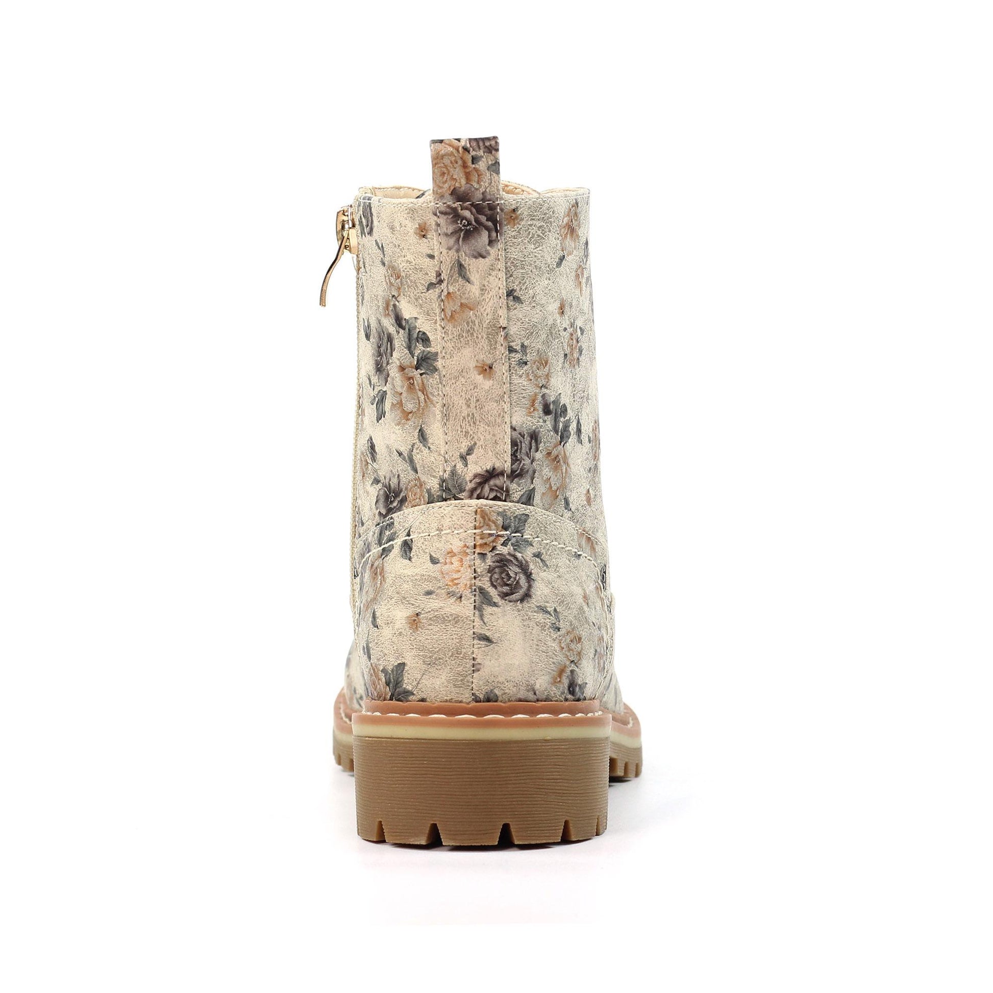 Beige - Lifestyle - Lunar Womens-Ladies Dazzle Floral Ankle Boots