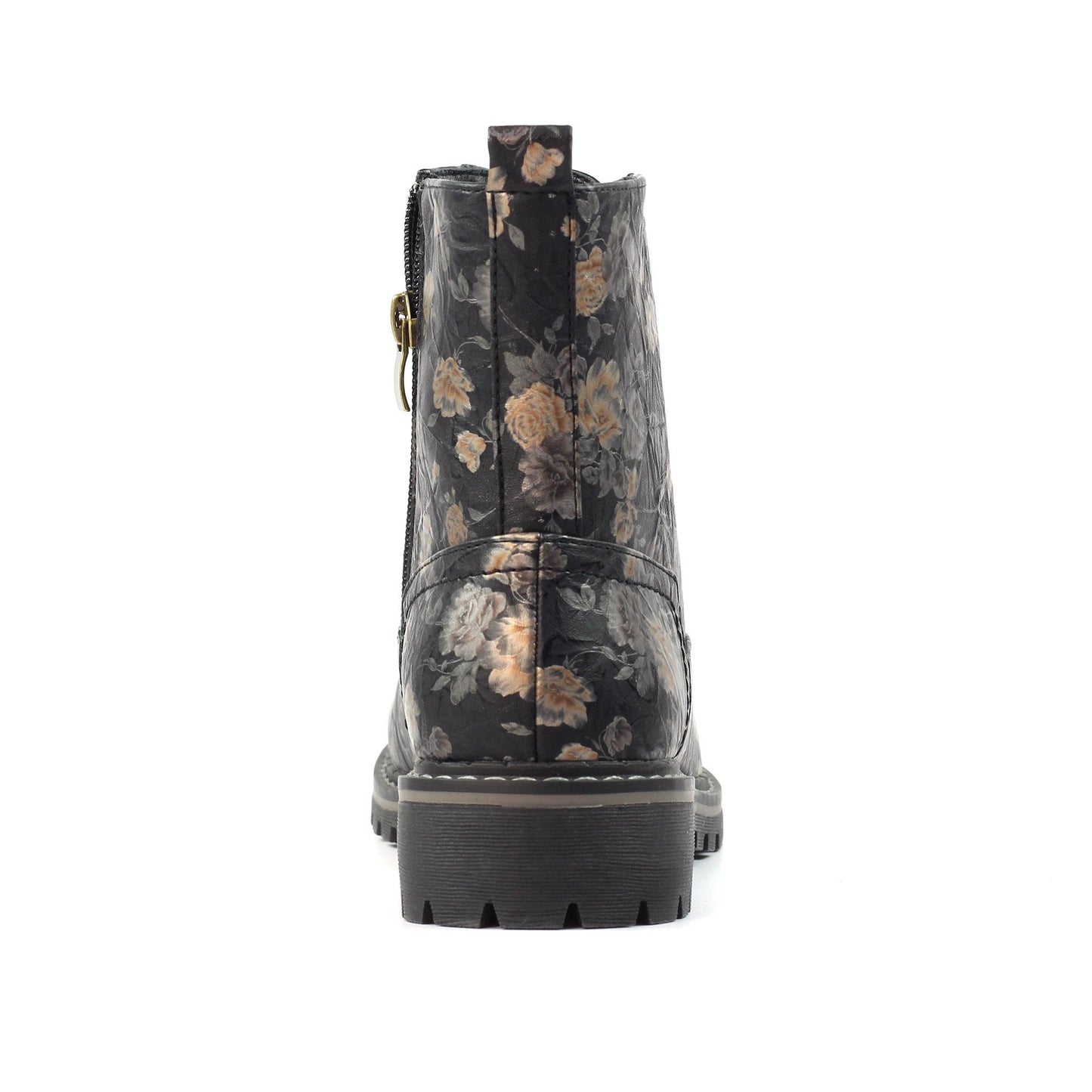 Black - Lifestyle - Lunar Womens-Ladies Dazzle Floral Ankle Boots