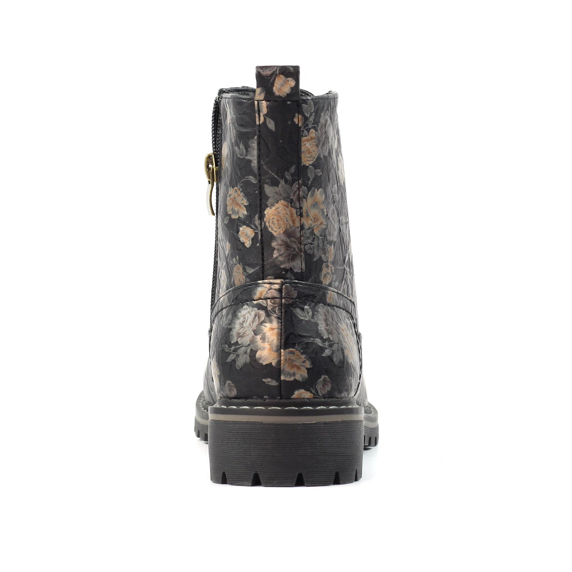 Black - Lifestyle - Lunar Womens-Ladies Dazzle Floral Ankle Boots