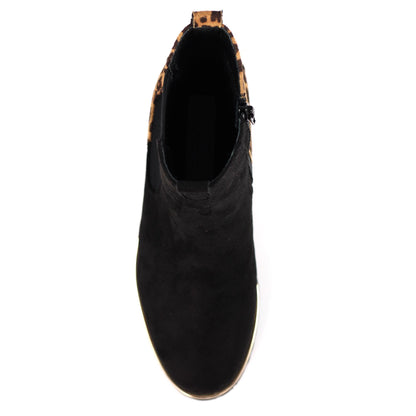 Black - Pack Shot - Lunar Womens-Ladies Nakita Ankle Boots