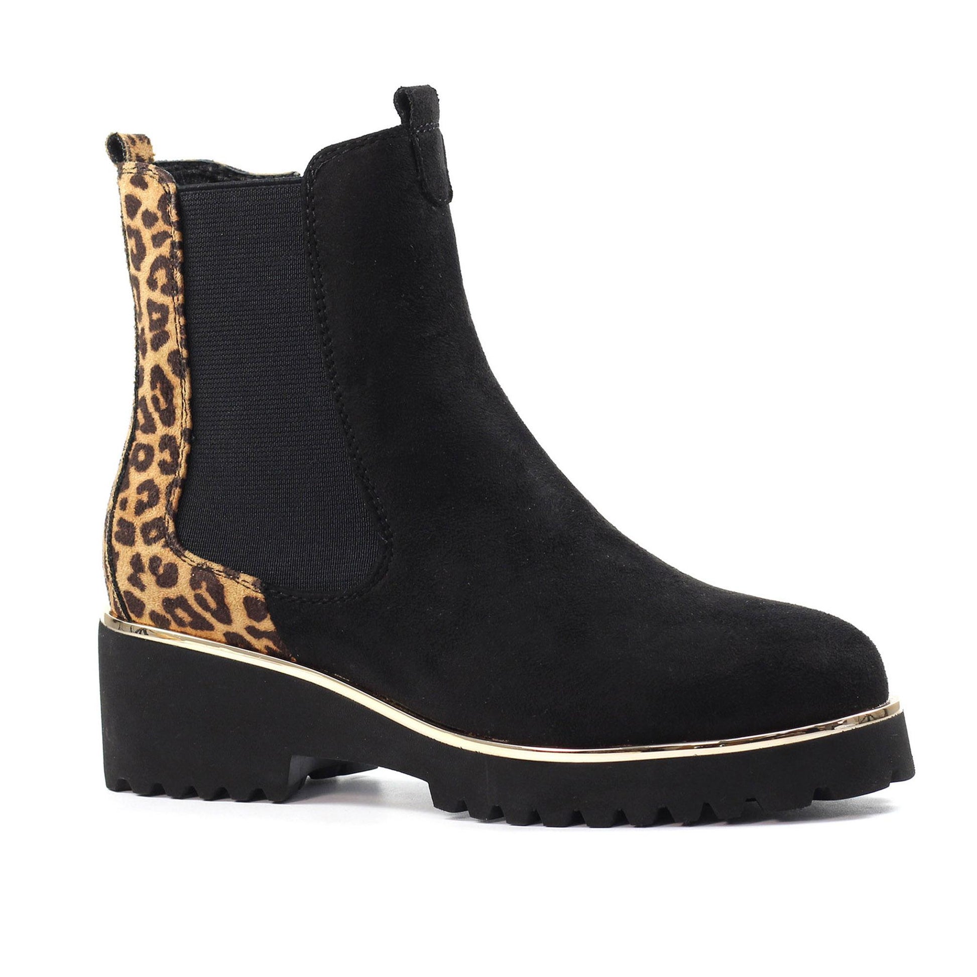Black - Front - Lunar Womens-Ladies Nakita Ankle Boots