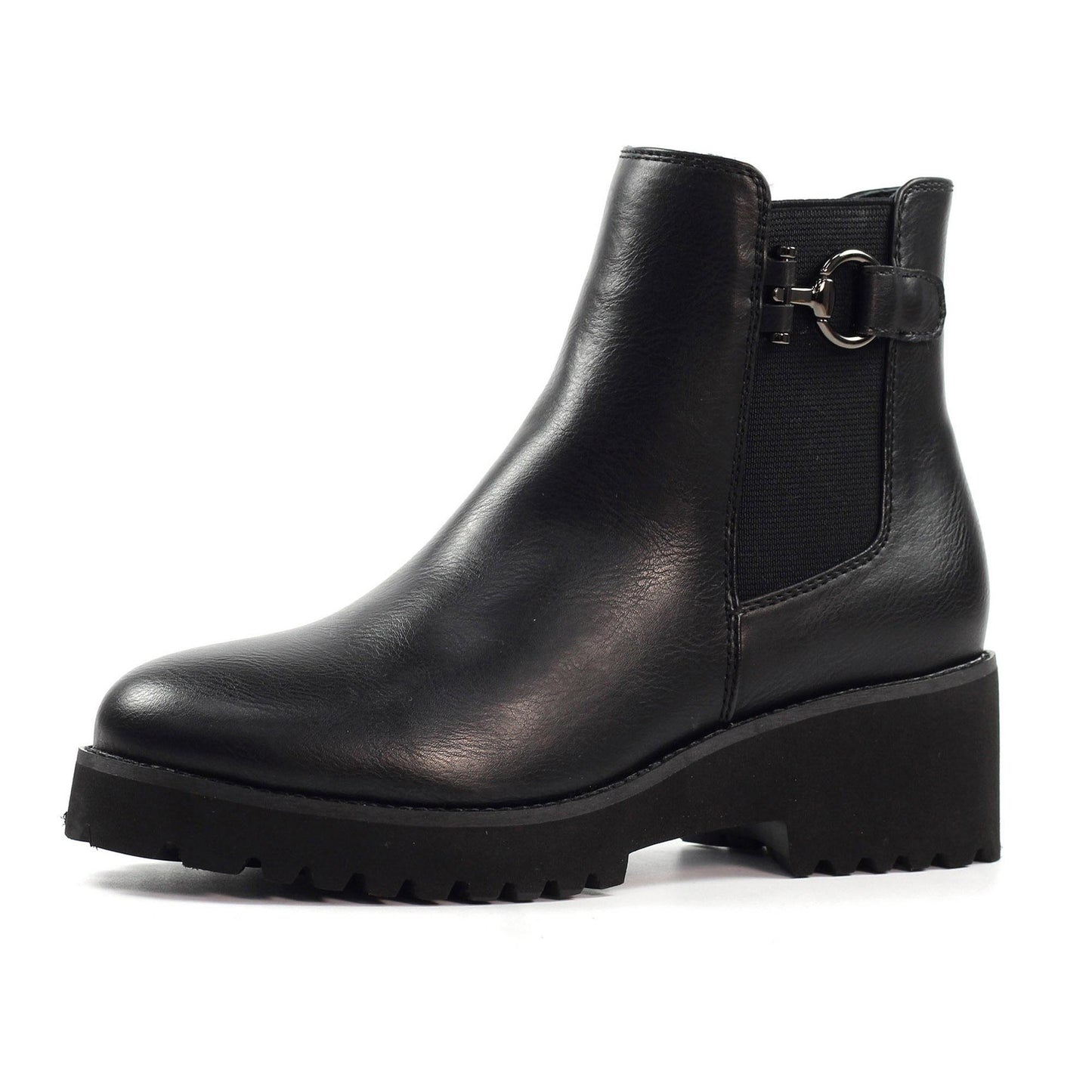 Black - Side - Lunar Womens-Ladies Union Ankle Boots