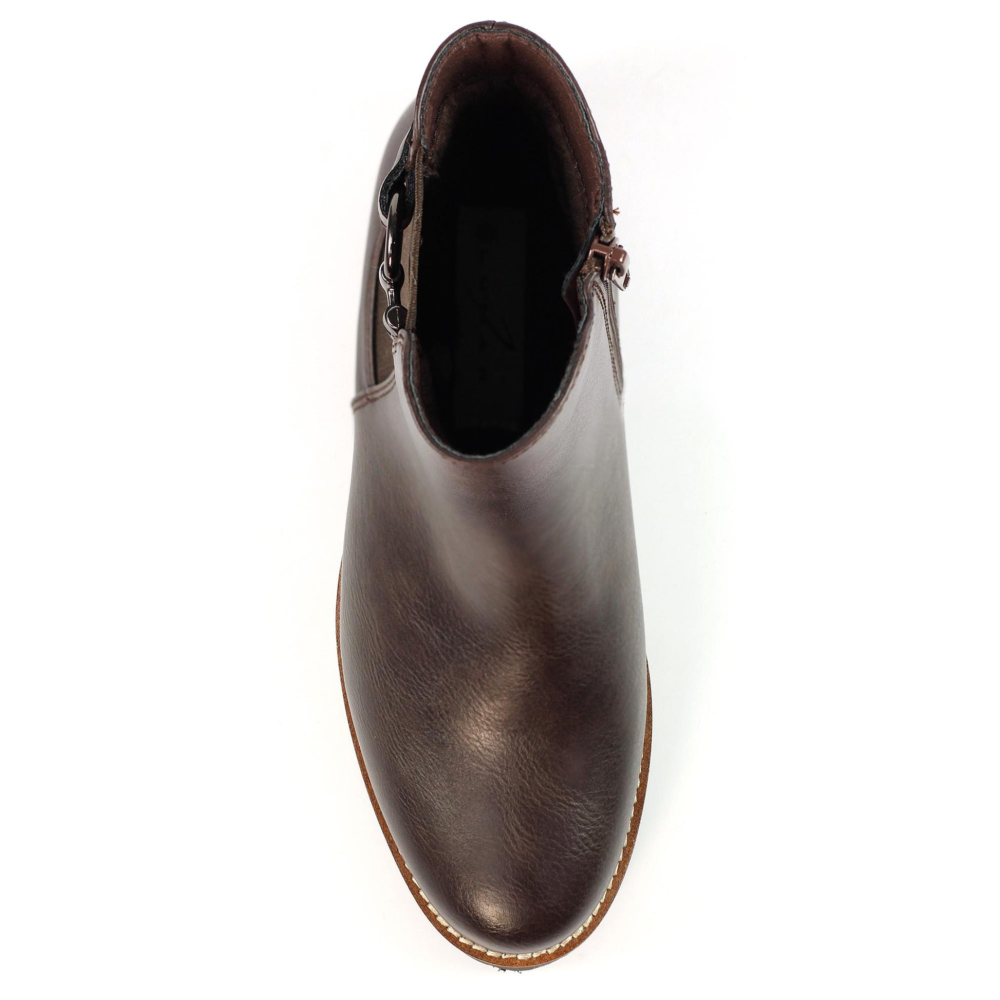 Brown - Pack Shot - Lunar Womens-Ladies Union Ankle Boots