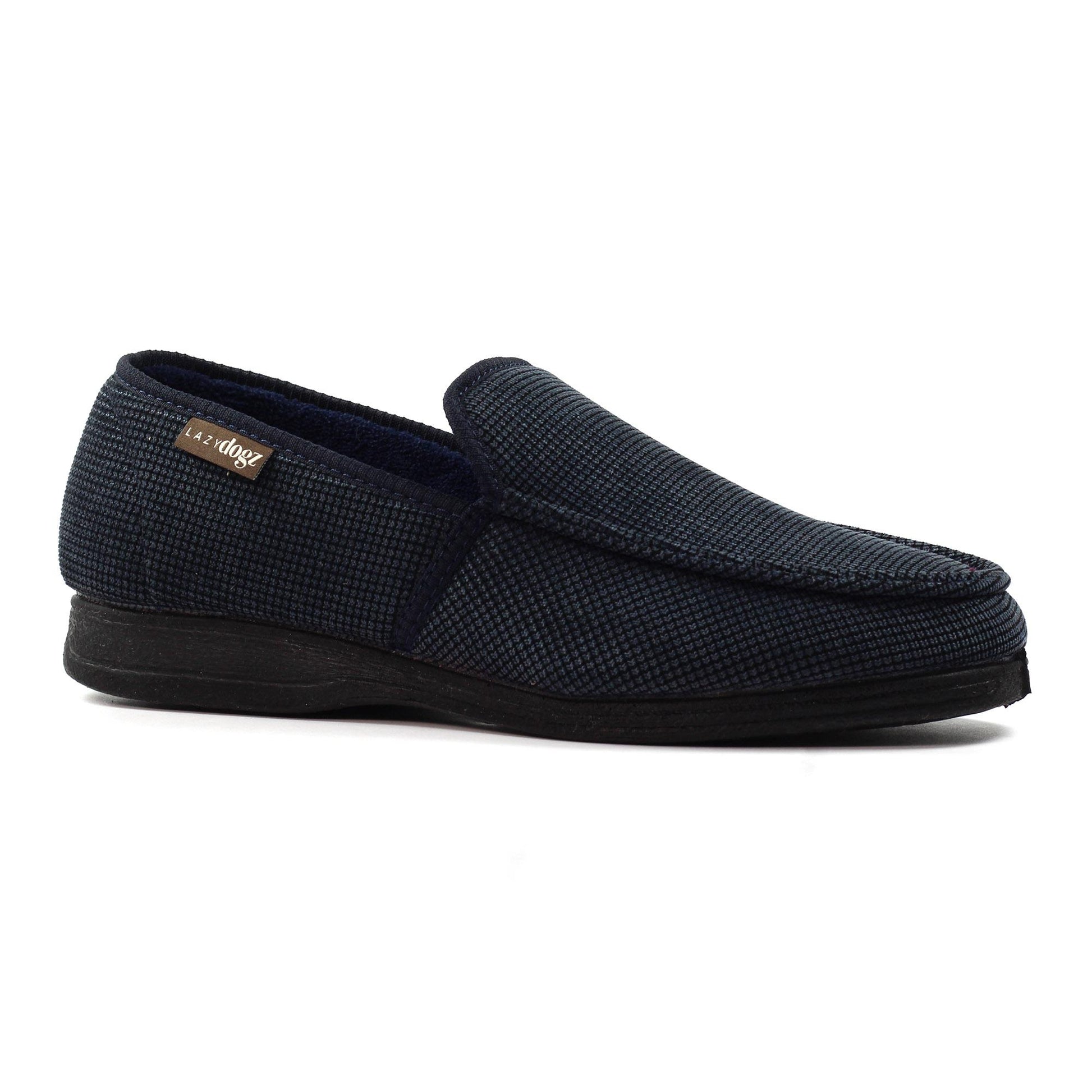 Blue - Front - Lazy Dogz Mens Dylan Slippers