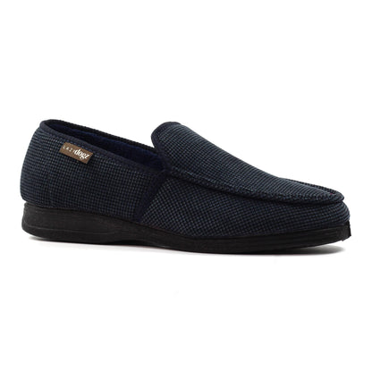 Blue - Front - Lazy Dogz Mens Dylan Slippers