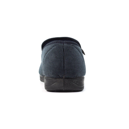 Blue - Side - Lazy Dogz Mens Dylan Slippers
