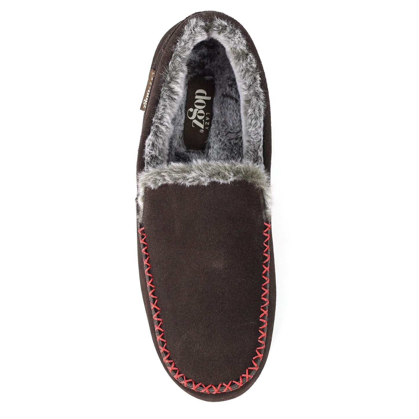 Brown - Pack Shot - Lazy Dogz Mens Henry Slippers