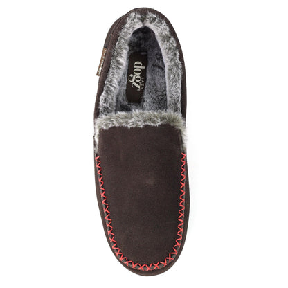 Brown - Pack Shot - Lazy Dogz Mens Henry Slippers