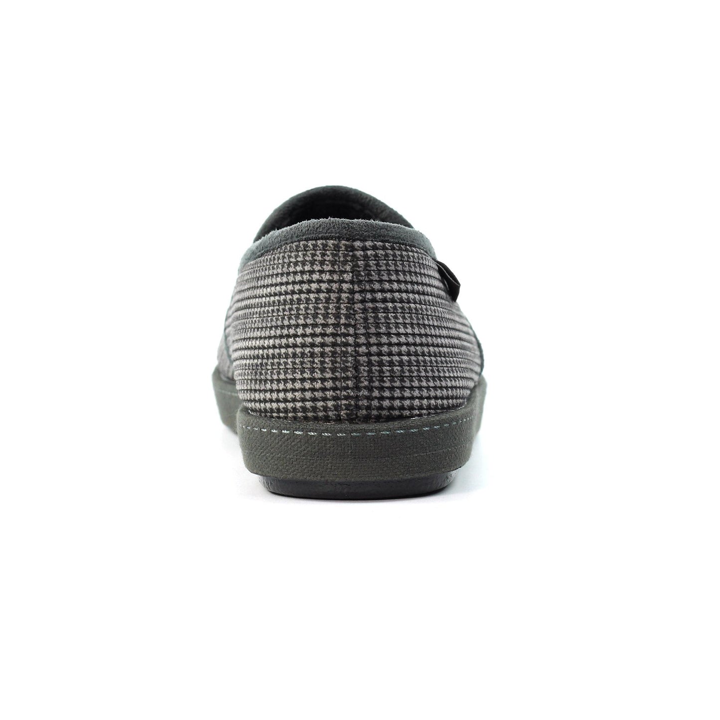 Grey - Side - Lazy Dogz Mens Anderson Slippers