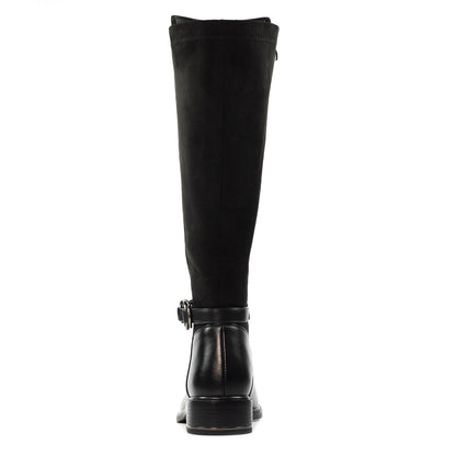 Black - Lifestyle - Lunar Womens-Ladies Corby Calf-Length Boots