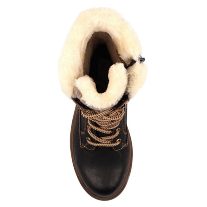Black - Side - Lunar Womens-Ladies Cambridge Waterproof Ice Grips Boots