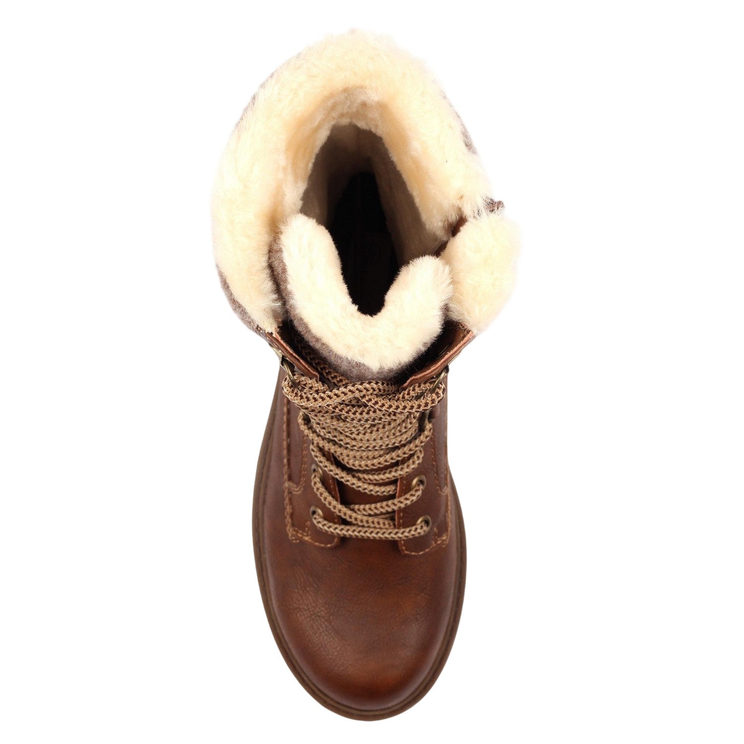Tan - Side - Lunar Womens-Ladies Cambridge Waterproof Ice Grips Boots