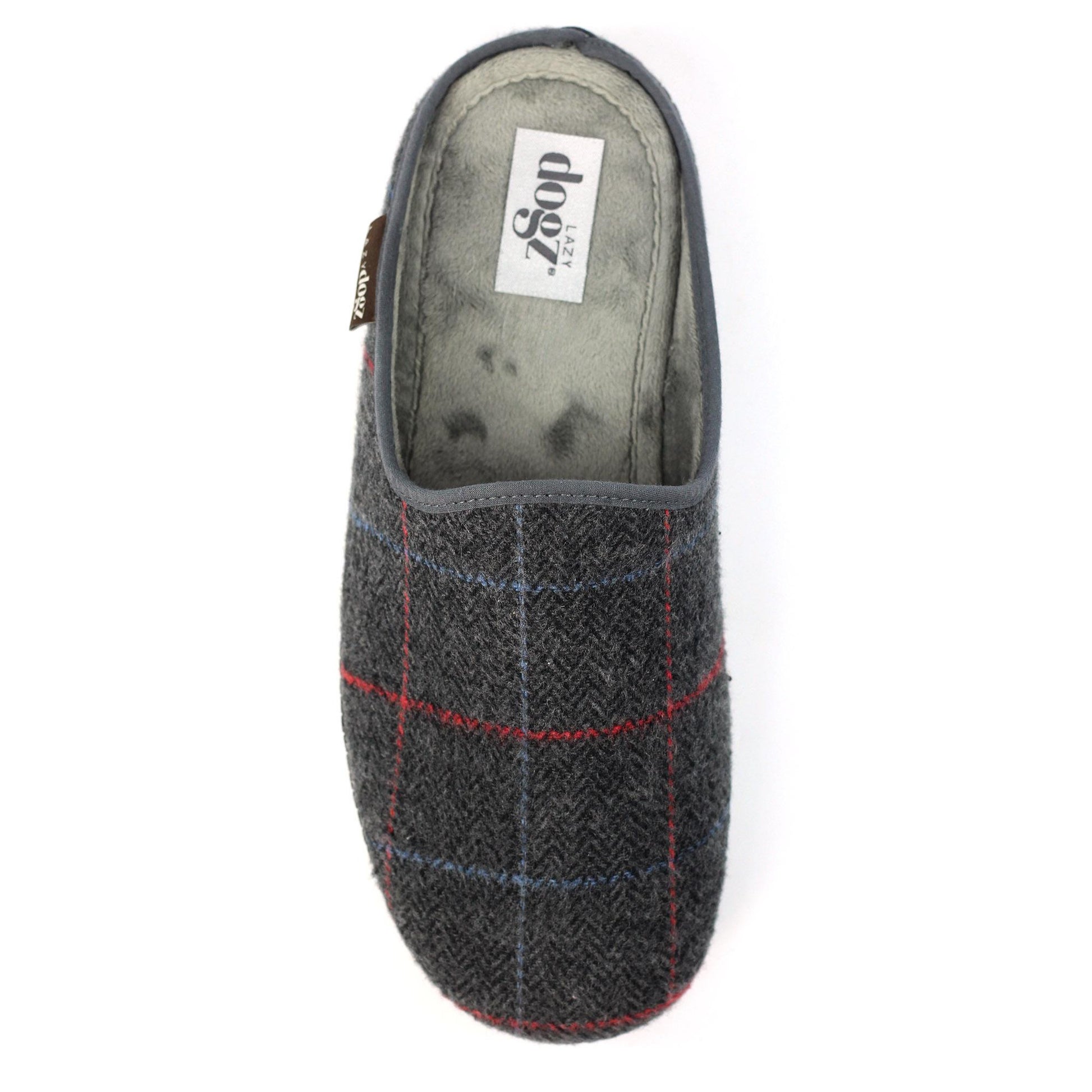 Grey - Lifestyle - Lazy Dogz Mens Farrell Mule Slippers
