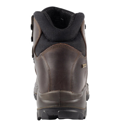 Brown - Back - Grisport Womens-Ladies Everest Leather Trekking Boots